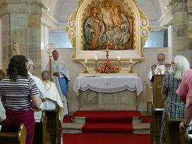 100 Jahrfeier Weingartenkapelle in Naumburg mit Bischof Dr. Michael Gerber (Foto. Karl-Franz Thiede)